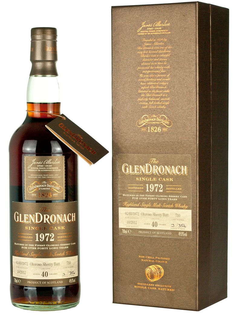Barrel Year Whisky - The Old Batch 1972 7 Glendronach 40