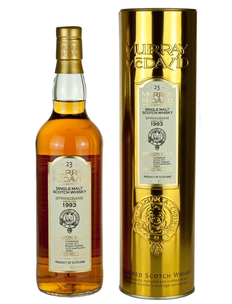 Springbank 23 Year Old 1993 Murray Mcdavid Mission Gold
